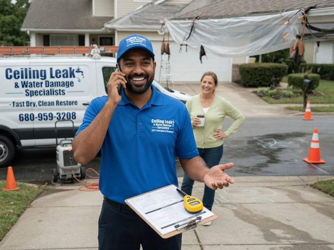 Ceiling Leak Cleanup Worden, IL FAQs